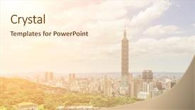  Presentation with taipei - Colorful presentation design enhanced with taipei taiwan - june 24 2013 backdrop and a cream colored foreground