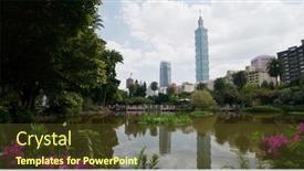  Presentation with memorial - Slide deck with taipei-taiwan-12-march-2022 background and a tawny brown colored foreground