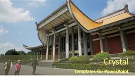  Presentation with memorial - PPT theme featuring taipei-taiwan-12-march-2022 background and a tawny brown colored foreground