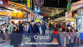  Presentation with taipei - Presentation design enhanced with taipei-taiwan-24-march-2022 background and a ocean colored foreground