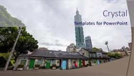  Presentation with taipei - Presentation design enhanced with taipei-taiwan-4-may-2022 background and a sky blue colored foreground