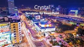  Presentation with artery - Audience pleasing slide set consisting of taipei-taiwan-january-11-traffic backdrop and a navy blue colored foreground