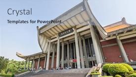  Presentation with memorial - Slides featuring taipei-taiwan-july-2-tourists background and a light blue colored foreground