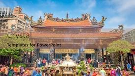  Presentation with taipei - Beautiful slide set featuring taipei-taiwan-march-18-2017 backdrop and a coral colored foreground