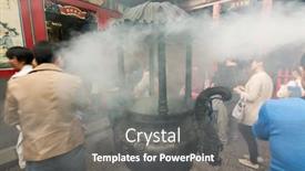  Presentation with incense - PPT theme enhanced with taipei-taiwan-november-16th background and a  colored foreground