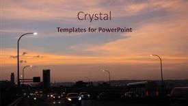  Presentation with cityscape silhouette - 