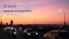  Presentation with cityscape silhouette - 