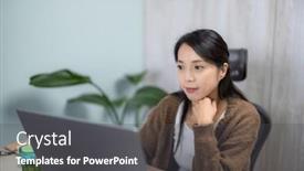  Presentation with taiwan - Presentation theme consisting of taiwan-06-april-2023-woman background and a dark gray colored foreground