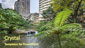  Presentation with hot springs - Presentation design with taiwan at beitou hot springs background and a  colored foreground