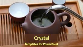  Presentation with oscar ceremony - Colorful slide deck enhanced with taiwan drink - taiwanese tea ceremony backdrop and a tawny brown colored foreground