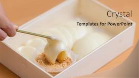  Presentation with peanut - Slide set enhanced with taiwan-style-mochi-with-peanut background and a coral colored foreground