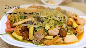  Presentation with soy sauce - PPT layouts featuring taiwanese-cuisine-soy-sauce-braised background and a yellow colored foreground