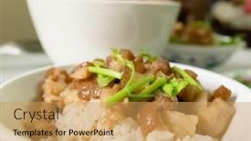  Presentation with snacks - Cool new presentation with taiwanese-snacks-of-chinese-braised backdrop and a yellow colored foreground