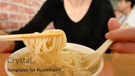  Presentation with starch - Cool new slide set with taiwanese-snacks-of-thickened-soup backdrop and a gold colored foreground