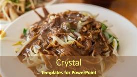  Presentation with sesame paste - Beautiful slide deck featuring taiwanese-traditional-food-of-sesame backdrop and a tawny brown colored foreground