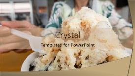  Presentation with shave - PPT layouts enhanced with taiwanese-traditional-shave-ice background and a coral colored foreground