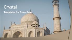  Presentation with taj mahal - Amazing presentation having taj mahal from north-east backdrop and a light blue colored foreground