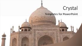  Presentation with taj mahal - Colorful slide deck enhanced with taj mahal in agra india backdrop and a white colored foreground