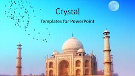  Presentation with agra - PPT layouts having taj mahal india agra 7 background and a light gray colored foreground