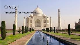  Presentation with taj mahal - Beautiful PPT layouts featuring taj mahal mausoleum in agra backdrop and a light blue colored foreground