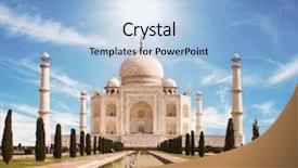  Presentation with taj mahal - Colorful PPT layouts enhanced with taj mahal palace backdrop and a light blue colored foreground