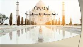  Presentation with taj mahal - Presentation theme with taj-mahal-with-nobody background and a cream colored foreground