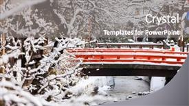  Presentation with japan - Audience pleasing slides consisting of takayama town in japan on winter day backdrop and a gray colored foreground