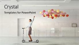  Presentation with minute - Cool new presentation theme with take a five minute break backdrop and a  colored foreground