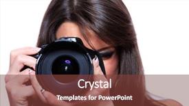  Presentation with worried young female college student - Beautiful slides featuring take aim - young female photographer taking pictures backdrop and a tawny brown colored foreground