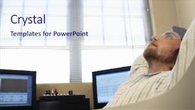  Presentation with computers - Amazing theme having take break - man sitting by computers relaxing backdrop and a  colored foreground