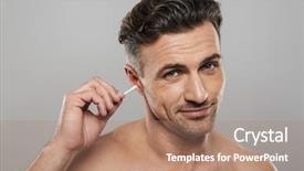  Presentation with bud - Amazing presentation theme having take care of his ear backdrop and a  colored foreground