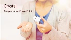  Presentation with home health care - Amazing presentation theme having take medicines - medicine health care and people backdrop and a lemonade colored foreground