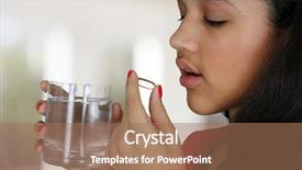  Presentation with home schoolng teens - PPT theme with take medicines - teenage girl taking a pill background and a coral colored foreground