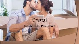  Presentation with ownership - Slides featuring take ownership - cute couple taking a selfie background and a coral colored foreground