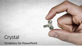  Presentation with fingers - Cool new presentation theme with take ownership - key between fingers backdrop and a  colored foreground