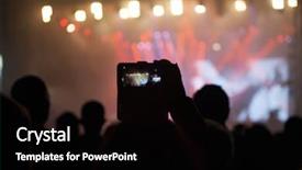  Presentation with festival - Audience pleasing PPT theme consisting of take pictures and video backdrop and a  colored foreground