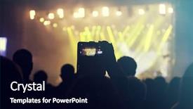  Presentation with camera - Slide set with take pictures and video background and a black colored foreground