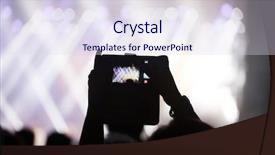  Presentation with festival - Presentation design with take pictures and video background and a  colored foreground