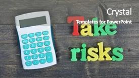  Presentation with take - Beautiful presentation theme featuring taking control strategy - take risks word on wooden backdrop and a gray colored foreground
