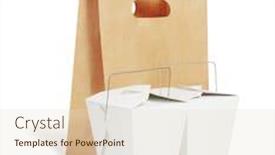  Presentation with brown paper bag - Presentation design having takeaway-chinese-food-containers background and a lemonade colored foreground