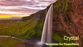  Presentation with power of one - Colorful presentation theme enhanced with taken during the incredible sunset backdrop and a tawny brown colored foreground