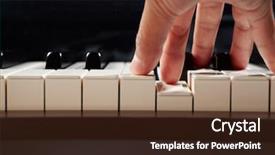  Presentation with piano - Amazing theme having playing piano taken from low backdrop and a tawny brown colored foreground
