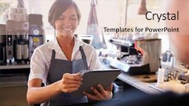  Presentation with health care customer service - PPT layouts consisting of takes card payment from customer background and a lemonade colored foreground