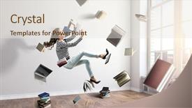  Presentation with reading - Slide deck enhanced with takes your away mixed media background and a  colored foreground