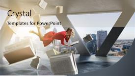  Presentation with modern medicine cardiology concept mixed - PPT layouts featuring takes your away mixed media background and a soft green colored foreground