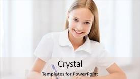  Presentation with meditation children education school - Colorful presentation design enhanced with test taking - education and school concept backdrop and a  colored foreground