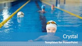  Presentation with champion - Audience pleasing slide set consisting of taking a break from polo backdrop and a teal colored foreground