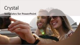  Presentation with india temple - Presentation theme having temples honey - couple taking a selfie background and a light gray colored foreground