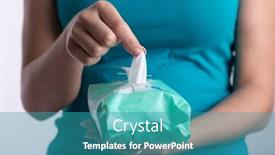  Presentation with infectious diseases - PPT layouts having taking-baby-wipes background and a teal colored foreground