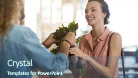  Presentation with vendor - PPT theme featuring taking beetroot from the vendor background and a  colored foreground